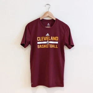 Adidas Cleveland Cavaliers Basketball Climalite Tee Size L/14-16 Wine - Picture 1 of 5