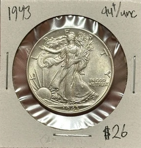 1943 Walking Liberty Half Dollar vz/unz - Bild 1 von 3