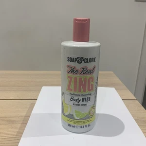 Soap & Glory The Real Zing Radiance-Boosting Body Wash 500ml Citrus, Vegan. - Picture 1 of 3