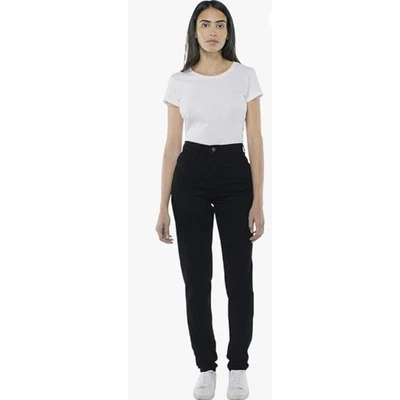 Pantalones de mezclilla ajustados ajustados de cintura alta negros talla 29 American Apparel para mujer Foto 1 de 4