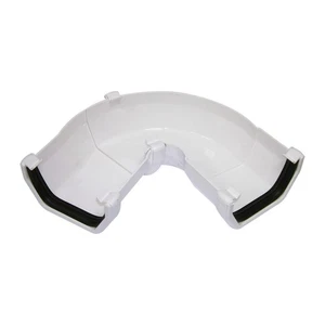 Vierkantleitung Dachrinne verstellbar Winkelverbinder weiß 114 mm Ersatzteil - Bild 1 von 6