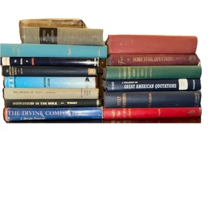 Vintage Konvolut 14 religiöse christliche Bücher Bibel Geschichte gemischt LESEN - Bild 1 von 21