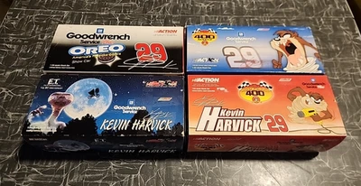 Lote de 4 Kevin Harvick escala 1:24 edição limitada estoque numerado carros fundidos - Imagem 1 de 4