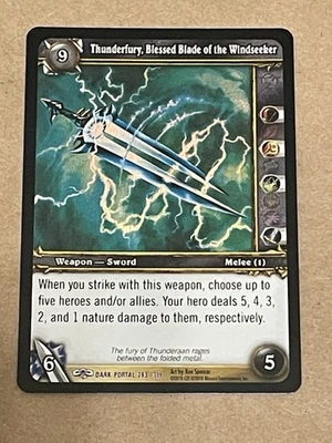 World of Warcraft - Thunderfury, Blessed Blade of the Windseeker  - 283/319 FOIL - Image 1 of 4