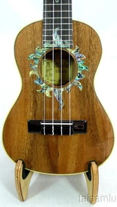 Alulu Solid Acacia Koa Tenor Ukulele,sun pattern abalone rosette,HUA73 - Bild 1 von 7