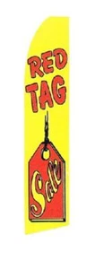 Tall swooper feather flag car dealers auto dealership - RED TAG SALE NSFB-5637  - Picture 1 of 1