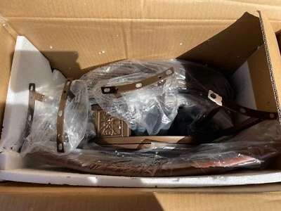 New Open Box Powell Company Big and Tall Back Scroll Barstool Stool Dark Bronze - Image 1 of 4