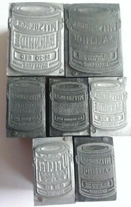 Pittsburgh Paints PPG Vtg Wood/Metal Advert Letterpress Printers Block Lot of 7 - Picture 1 of 9
