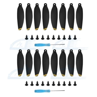 Hélices doradas de bajo ruido 16 un. plegables dron accesorios cuchillas para DJI Mavic Mini Foto 1 de 3
