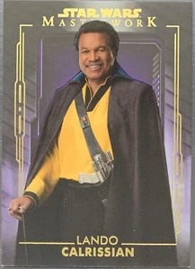 2020 Star Wars Masterwork Lando Purple Parallel #17/50 - Picture 1 of 2