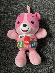 Vtech Little Singing Cora Pink Bear Interactive Plush Musical And Lights - Imagen 1 de 3