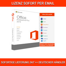 Microsoft Office 2019 Professional Plus Lizenz Key 32/64bit, Vollversion
