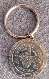 Rare Vintage 1970s Circus Circus Las Vegas Hotel Casino Token Keychain Ring Key - Picture 1 of 4