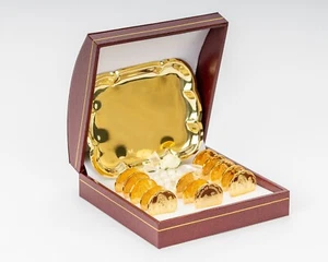 Elegant Arras de Boda Wedding Coins Gold With Tray - Picture 1 of 3