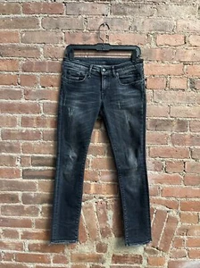 R13 Kate Skinny Damen Jeans, Gr. 26, Noir Cotton Stretch Italy - Bild 1 von 12