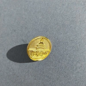 B&O Railroad Screwback Lapel Hat Jacket Pin - Picture 1 of 2