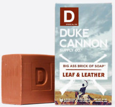 Duke Cannon 03LEAFLEATHER1 10 oz. Leaf & Leather Brick of Soap