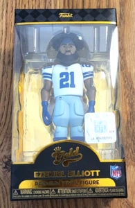 NFL - Ezekiel Elliott (White Dallas Cowboys Outfit) Funko Gold Premium Figur - Bild 1 von 6