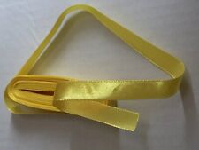 6 yards/5.5 metres Corn Yellow Satin Ribbon 1/2"/13 mm