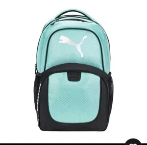 PUMA Challenger Backpack Fully Padded 15” Laptop Pocket Green - Picture 1 of 1