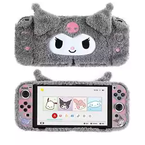 GeekShare X Sanrio Plush Protective Case for Nintendo Switch OLED Kuromi Shell - Picture 1 of 10