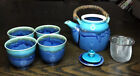 Teavana Tea Set Teavana Stoneware Tea Set - Blue & Teal Teapot And Teacup Set 