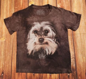Youth S The Mountain Yorkshire Terrier Yorkie Dog Tie Dye *FLAW PLAY SHIRT* - Picture 1 of 6