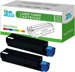 Toner noir compatible avec Oki B412 B432 B512 MB472 MB492 MB562 - Pack de 2 - Photo 1/1