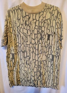 Camel Joe Trebark Camo Vintage 80's  Tshirt Men's Sz L USA Made GUC - Picture 1 of 6