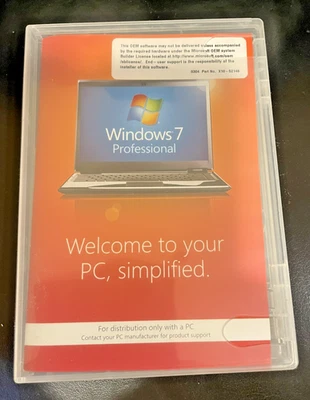 Microsoft Windows 7 Professional SP1 32Bit Full Version DVD - NO PRODUCT KEY!!! - Image 1 of 2