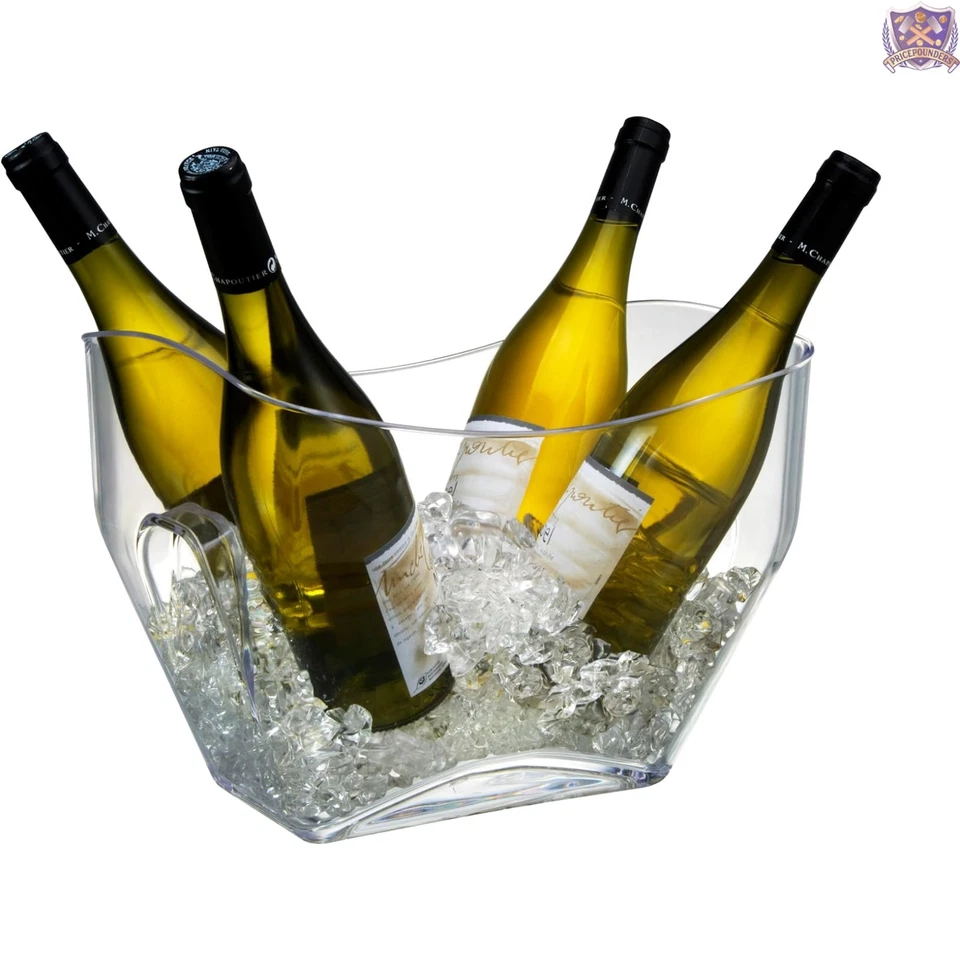 Bañera de hielo acrílico 8,75 cuartos portátil transparente fiesta entretenimiento Foto 1 de 4