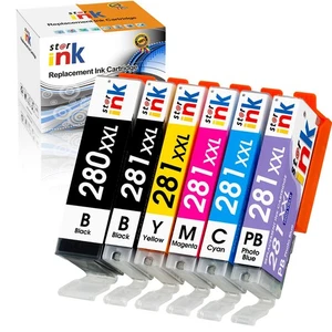 PGI-280XXL CLI-281XXL Zamiennik wkładów atramentowych Canon 280 281 kompatybilny... - Zdjęcie 1 z 8