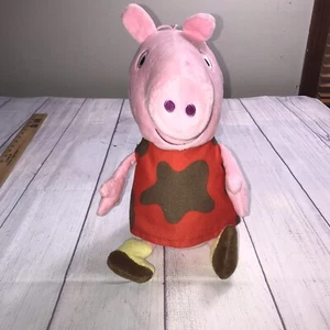 De Colección Peppa Pig Peluche Juguete Rojo Dess 14" Amarillo Botas de Lluvia Fiesta 2003 En muy buena condición - Imagen 1 de 9