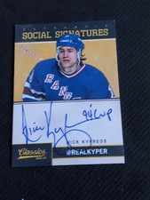 2012-13 PANINI CLASSIC SIGNATURES NICK KYPREOS SS-NK AUTO AUTOGRAPH