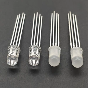 20pcs 5mm 4 Pin RGB Common Anode Cathode LED Diode Light Emitting Red Green Blue - Picture 1 of 6
