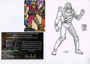 Gi Joe #300 Cyber Viper #165 Original Cover Art IDW von Jamie Sullivan mit Echtheitszertifikat - Bild 1 von 3