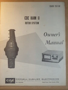 Système de rotor CDE HAM II - Owner's Manual - anglais/anglais, 12 pages/pages - Photo 1/1