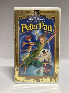 PETER PAN, VHS 12730, 1998 45th Anniversary Limited Edit. MASTERPIECE COLLECTION - Picture 1 of 9