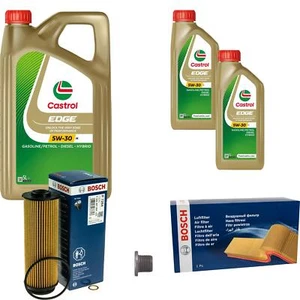 BOSCH Inspektionspaket 7 L Castrol 5W-30 M für BMW 5er Touring 540i xDrive X3