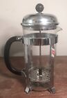 Cafetiere Cup Stainless Steel Glass Pitcher Coffee Maker Press Plunger Used