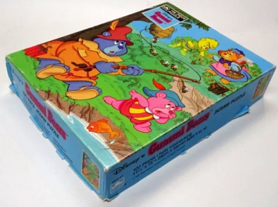 Used Disney Gummi Bears 100Pc Jisaw Puzzle W/Box Golden 1985 Colorful - Image 1 of 2