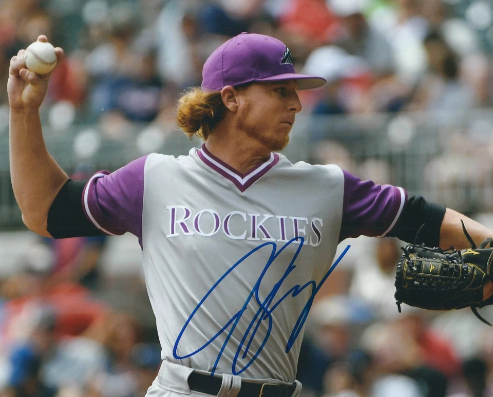 Signed  8x10 JON GRAY Colorado Rockies Autographed photo - COA  Foto 1 de 1