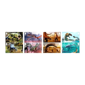 GB 2024 SC 5083-5092 AGE OF THE DINOSAURS MULTI 1st (4). & £2 (4) MNH OG VF - Picture 1 of 9
