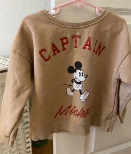 Zara Kids Mickey Mouse Sweatshirt Size 6 - Picture 1 of 4