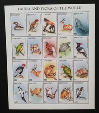 LESOTHO- WILDS ANIMALS OF THE WORLD-1 M/Sh, MNH**,CW 387