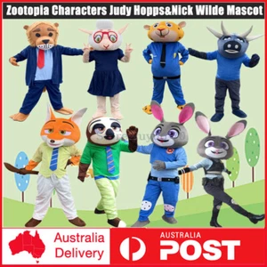 Zootopia Characters Judy Hopps&Nick Wilde Mascot Set Adult Commercial Clothing - Picture 1 of 25
