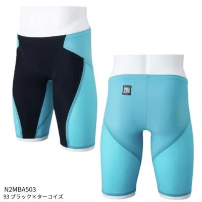 MIZUNO Men's Swimsuit GX-SONIC 6 ET Blue N2MBA503 World Aquatics Approved Size M