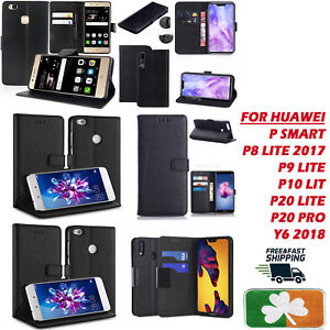 Brand New Top Quality PU Leather wallet Case Cover For Huawei P8,9,10,20 Psmart