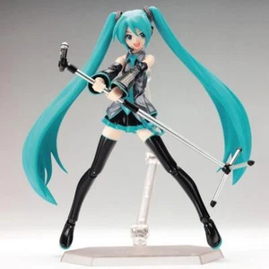 Figura de acción móvil 14 cm Figma 014 Hatsune Miku Figma juntas modelo en caja NUEVO - Imagen 1 de 13