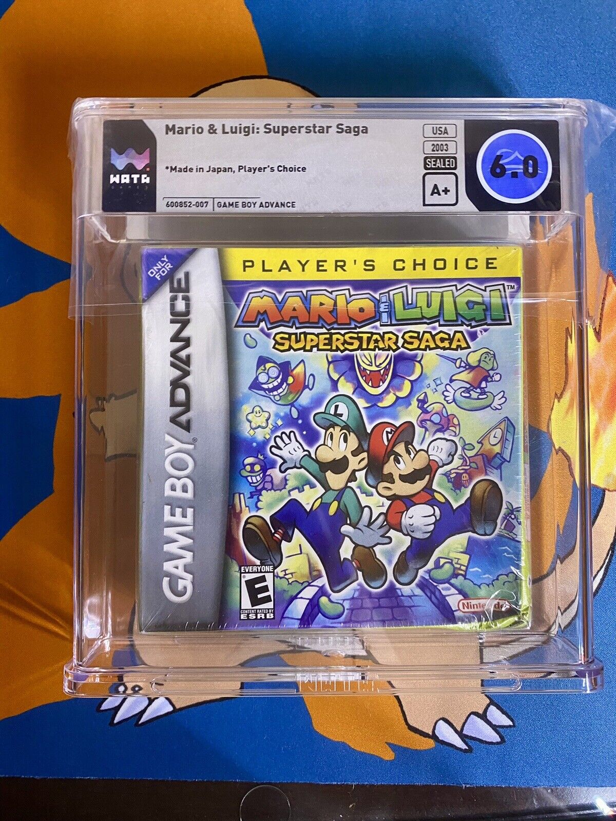 Mario & Luigi Superstar Saga Nintendo Gameboy Advance GBA Sealed WATA 6.0 A+
